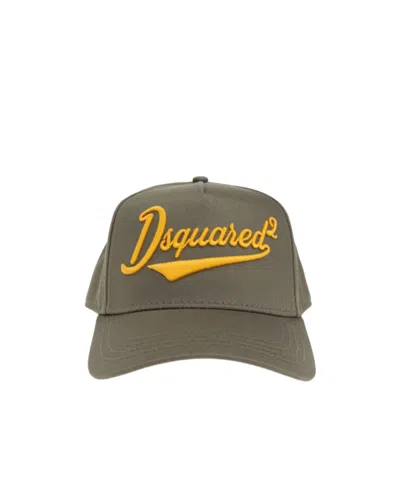 Dsquared2 Baseball Cap With Curved Brim In Green