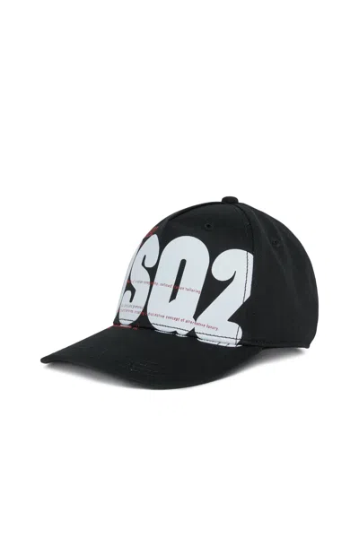 Dsquared2 Baseball Cap With Dsq2 Logo In Black