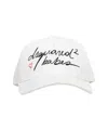 Dsquared2 Baseball Cap With Embroidered Logo In White