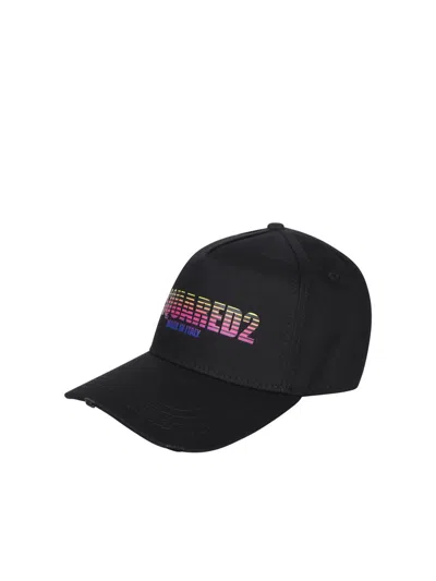 Dsquared2 Logo Baseball Cap In Black