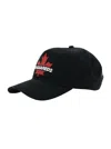 Dsquared2 Canadian Leaf Baseball Cap In Black