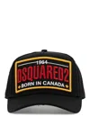 Dsquared2 Baseball Cap With Logo Patch In Black