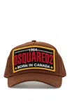 DSQUARED2 BASEBALL CAP WITH LOGO PATCH