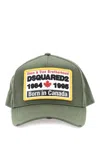 DSQUARED2 BASEBALL CAP WITH LOGOED PATCH