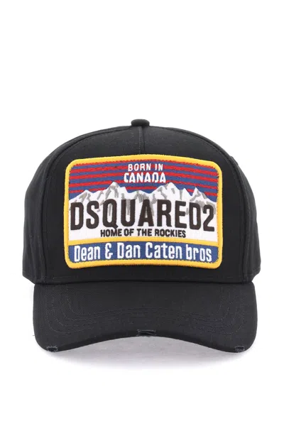 Dsquared2 Baseball Cap With Logoed Patch In Non Definito