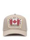 Dsquared2 Dsquared Men Baseball Hat With Logo In Beige