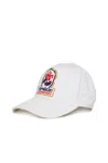 Dsquared2 Kids Invicta  Patch Faded Baseball Cap In White