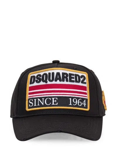 Dsquared2 Baseball Cap With Patch In Nero