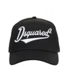 Dsquared2 Black Baseball Cap With Maxi Logo Lettering On The Front In Black