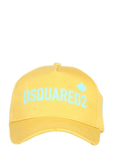 Dsquared2 Baseball Cap In Yellow
