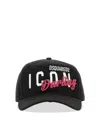 Dsquared2 Dsquared Women Baseball Hat With D2 Patch In Black