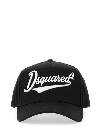 Dsquared2 Dsquared Men Baseball Hat With Logo In Black