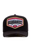 Dsquared2 Baseball Hat With Paint Patch In Nero