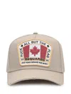 Dsquared2 Dsquared Men Baseball Hat With Logo In Beige