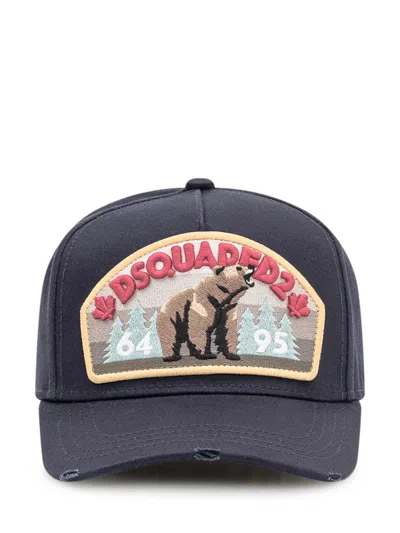 Dsquared2 Baseball Hat With Patch In Multicolor