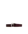 Dsquared2 Basic Belt In Wine Red