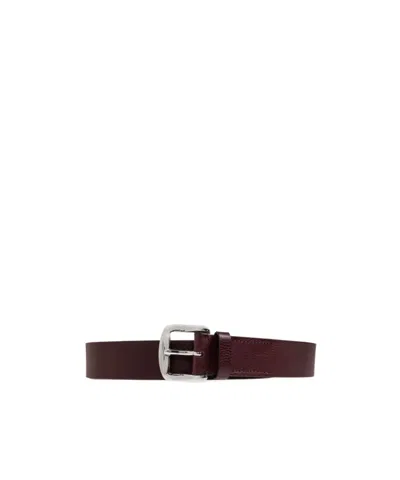 Dsquared2 Basic Belt In Wine Red
