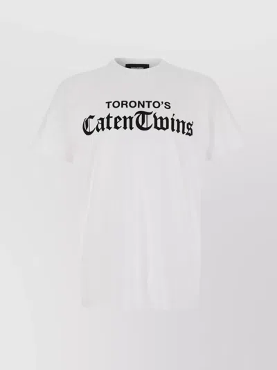 Dsquared2 Basic Crew Neck T-shirt In White