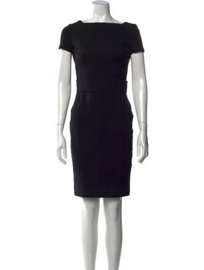 Pre-owned Dsquared2 Bateau Neckline Knee-length Dress In Black