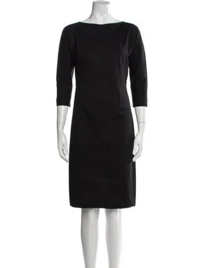 Pre-owned Dsquared2 Bateau Neckline Knee-length Dress In Blue