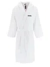 Dsquared2 Logo Hooded Bathrobe With Waist Belt