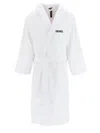 Dsquared2 Logo-detail Hooded Bathrobe In White