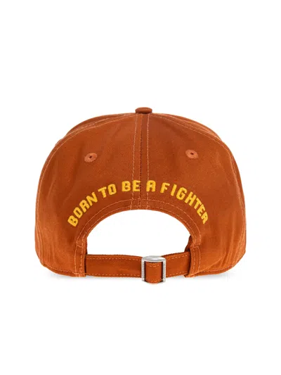 Dsquared2 Bcm040205c000015058 Logo Patch Baseball Cap In Brown