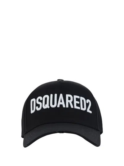 Dsquared2 Bcm066005c00001 Logo-embroidered Baseball Cap In Black