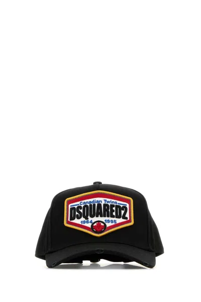 Dsquared2 Bcm076305c00001 Logo-embroidered Baseball Cap In Black