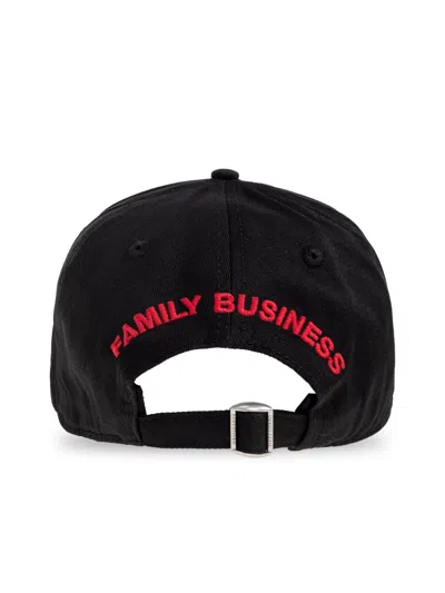 Dsquared2 Bcm098905c000012124 Logo-embroidered Baseball Cap In Black