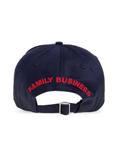 Dsquared2 Bcm098905c000013073 Logo-embroidered Baseball Cap In Navy