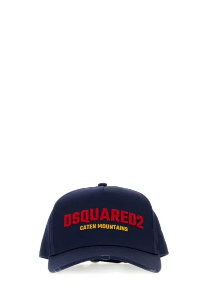 Dsquared2 Bcm103105c00001 Logo-embroidered Baseball Cap In Navy