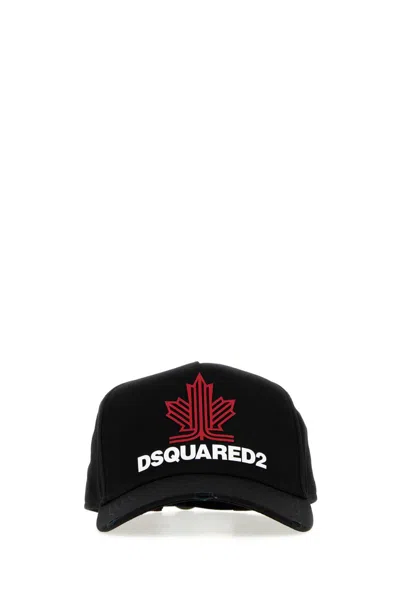 Dsquared2 Bcm103205c00001 Logo-embroidered Baseball Cap In Black