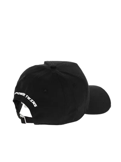 Dsquared2 Bcw010805c000012124 Logo-embroidered Baseball Cap In Black