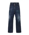 Dsquared2 Be Cool Be Nice Utility Wide Denim Pant In Blue