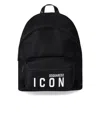 DSQUARED2 DSQUARED2 BE ICON BLACK BACKPACK