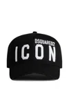 Dsquared2 D-squared2 Mans Black Cotton Gabardine Cap With Logo In Black