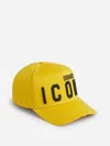 Dsquared2 Icon Baseball Cap In Yellow