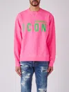 DSQUARED2 DSQUARED2 BE ICON COOL FIT TEE CREWNECK SWEATSHIRT