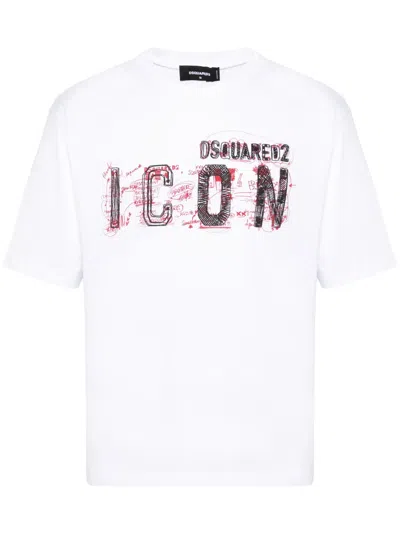 DSQUARED2 BE ICON COTTON T-SHIRT