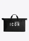 Dsquared2 Be Icon Duffle Bag In Black
