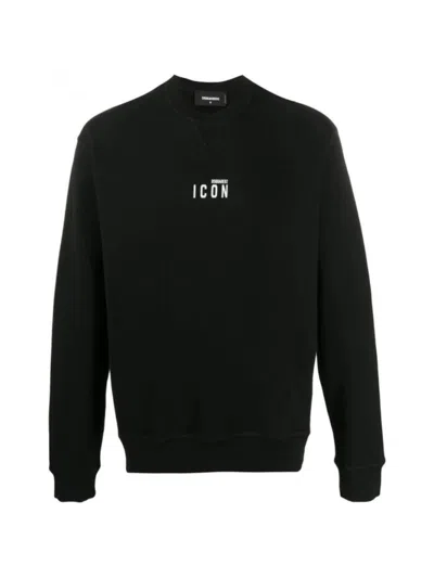 Dsquared2 Be Icon Logo Sweatshirt In Black