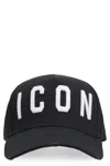 Dsquared2 Be Iconbaseball Capsembroidered Bas In Black