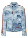 Dsquared2 Be Proud Wash L.a. Denim Jacket In Blue
