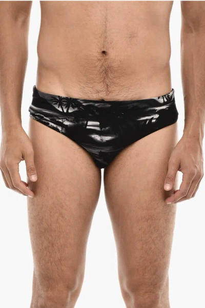 Dsquared2 Beach Print Slip Swuimsuit