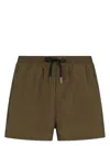 Dsquared2 Badeshorts Mit Logo-print In Brown