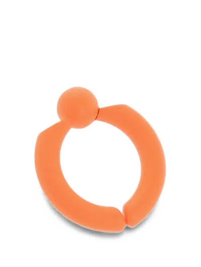 Dsquared2 Bead-detail Clip-on Earring In Orange