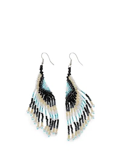 Dsquared2 Beaded Drop Earrings In Multi