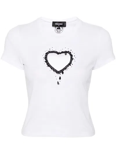 Dsquared2 Short-sleeved T-shirt In White
