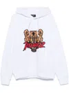 Dsquared2 Bear Logo Cool Fit Hoodie Sweatshirt In White